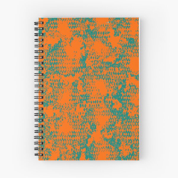 Item preview, Modern Distressed Python Print Pattern | Orange & Teal designed and sold by Frohyou.
