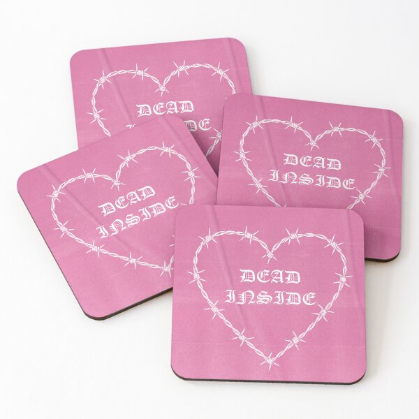 Item preview, Dead Inside Barbed Wire Heart – Hot Pink Goth Girl Aesthetic designed and sold by Kev Prescott.
