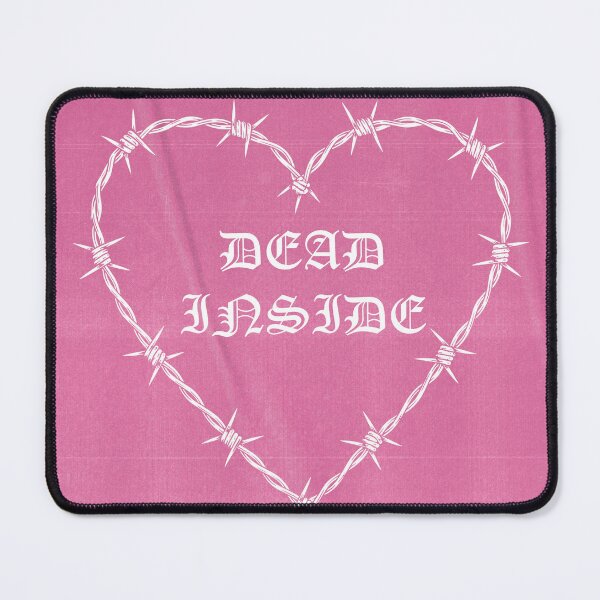 Item preview, Dead Inside Barbed Wire Heart – Hot Pink Goth Girl Aesthetic designed and sold by Kev Prescott.