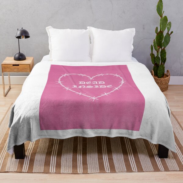 Item preview, Dead Inside Barbed Wire Heart – Hot Pink Goth Girl Aesthetic designed and sold by Kev Prescott.