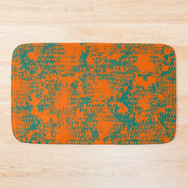 Item preview, Modern Distressed Python Print Pattern | Orange & Teal designed and sold by Frohyou.