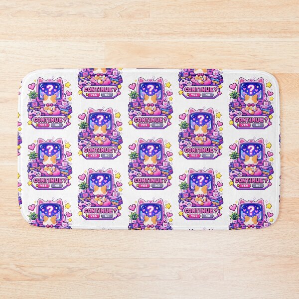 Item preview, Continue Cat – Cute Retro Gaming Character designed and sold by JPCuteDesign.