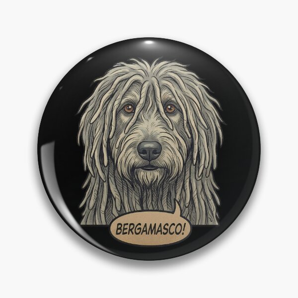 Item preview, Bergamasco Retro Vintage Comic Art – Cute Sheepdog designed and sold by Pfotenfaden.