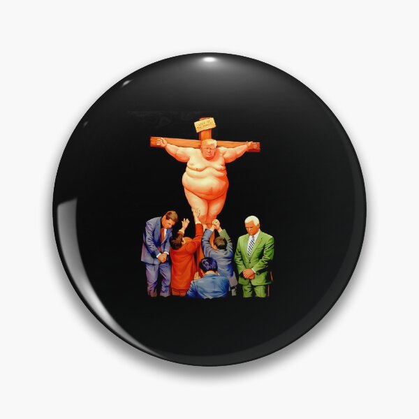 Item preview, Orange Jesus Trump King of the Thieves Political Satire Religious Parody designed and sold by ostenlee.