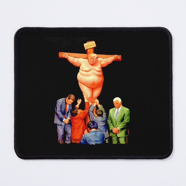 Item preview, Orange Jesus Trump King of the Thieves Political Satire Religious Parody designed and sold by ostenlee.