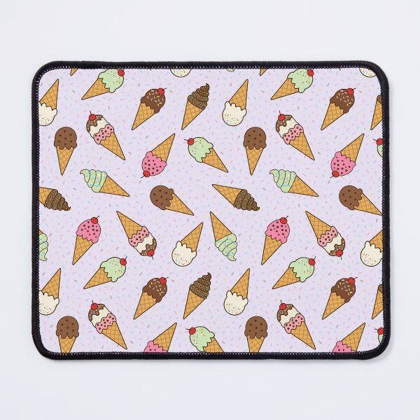 Item preview, Scattered ice cream cones with sprinkles on soft lavender background designed and sold by Chantal creates.