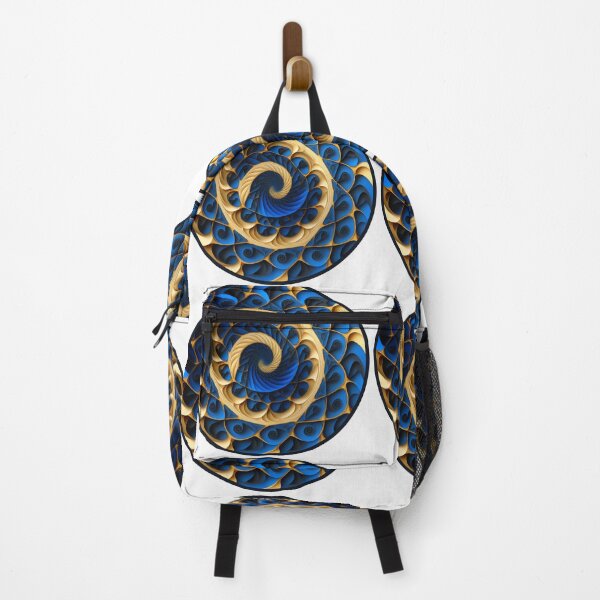 Item preview, Blue and Cream Quilled Fractal Circle designed and sold by RAGANADesign.