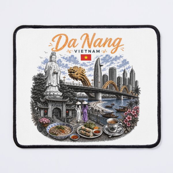 Item preview, Da Nang Vietnam Vintage Travel Art designed and sold by CHC.
