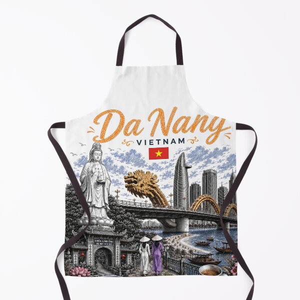 Item preview, Da Nang Vietnam Vintage Travel Art designed and sold by CHC.
