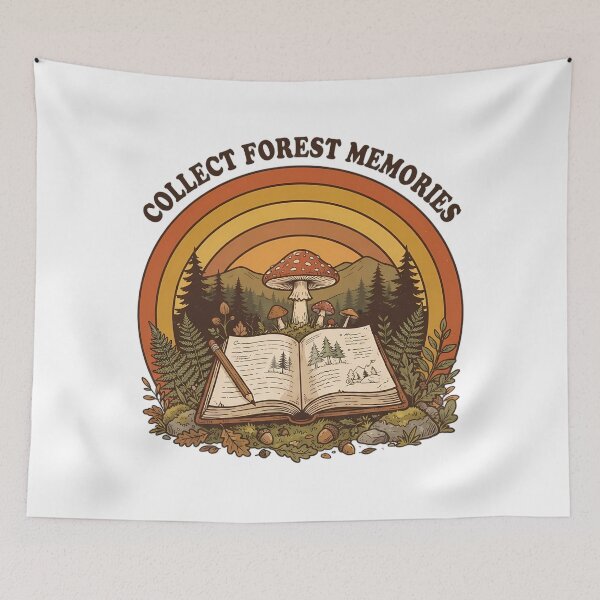 Item preview, Forest Memories Vintage Camping Illustration designed and sold by SHOP-Corner.