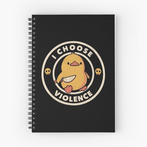Item preview, I Choose Violence - Funny Cute Murder Duck Retro Meme designed and sold by Shopeon Designs.