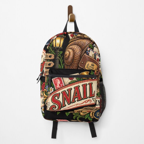 Item preview, Funny Snail Express – Eventually Guaranteed Vintage Postal Snail Art designed and sold by Emoji Emblems.