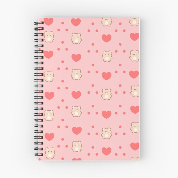Item preview, Cute Teddy Bear and Hearts Seamless Pattern - Pink Kawaii Print designed and sold by WhiskerandQuill.