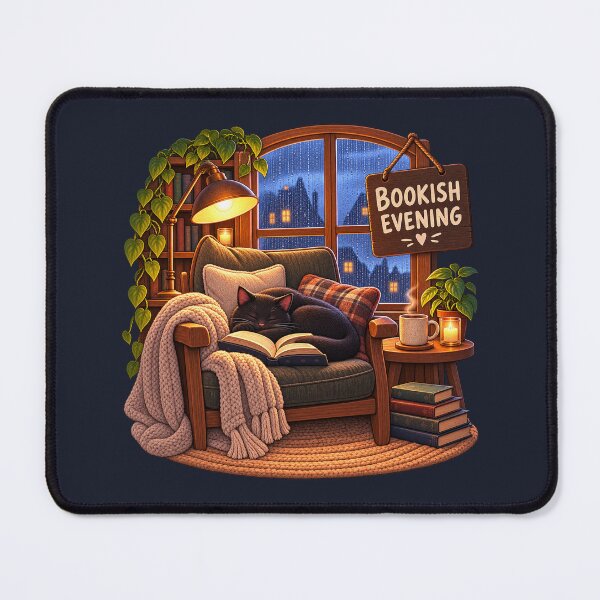Item preview, Bookish Evening designed and sold by QuietNovaShop.