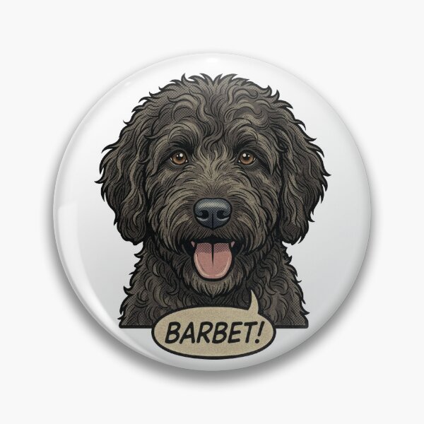 Item preview, Barbet Retro Vintage Comic Art – Cute French Water Dog  designed and sold by Pfotenfaden.
