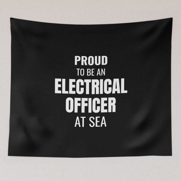 Item preview, Proud to be an Electrical Officer at Sea (White) designed and sold by ShipCrewNation.