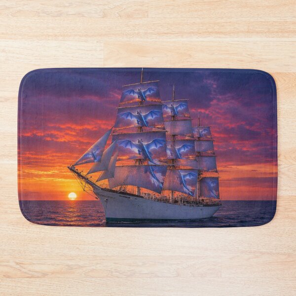 Item preview, sailboat sailing at sunset designed and sold by Eyden59.