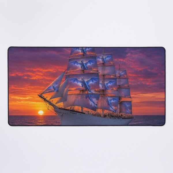 Item preview, sailboat sailing at sunset designed and sold by Eyden59.
