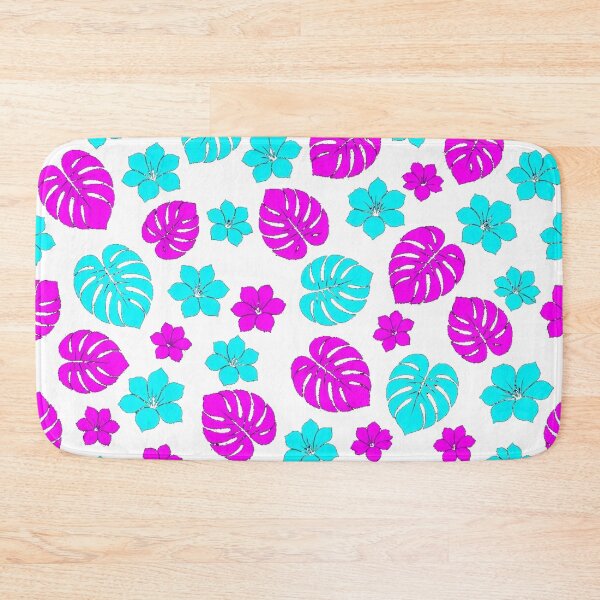 Item preview, Cyberpunk Tropical Monstera & Hibiscus Pattern designed and sold by Dabis26.