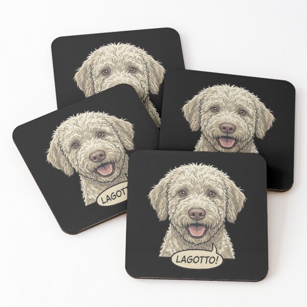 Item preview, Lagotto Romagnolo Retro Vintage Comic Art – Cute Italian Truffle Dog designed and sold by Pfotenfaden.