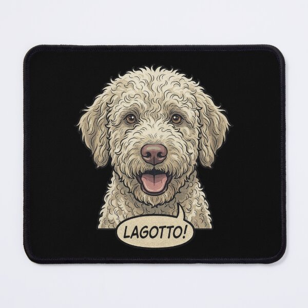 Item preview, Lagotto Romagnolo Retro Vintage Comic Art – Cute Italian Truffle Dog designed and sold by Pfotenfaden.