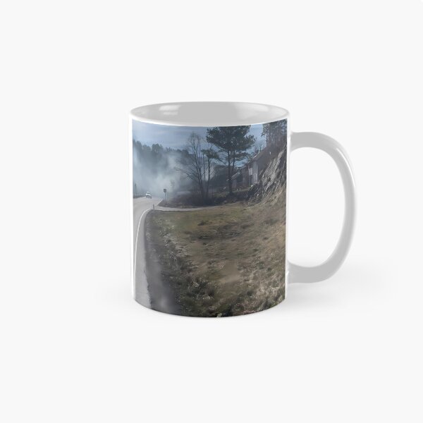 Item preview, Foggy Scenic Highway Scandinavian Countryside Road⁠ designed and sold by Julia9632.