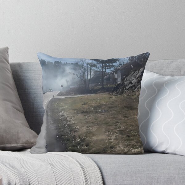 Item preview, Foggy Scenic Highway Scandinavian Countryside Road⁠ designed and sold by Julia9632.