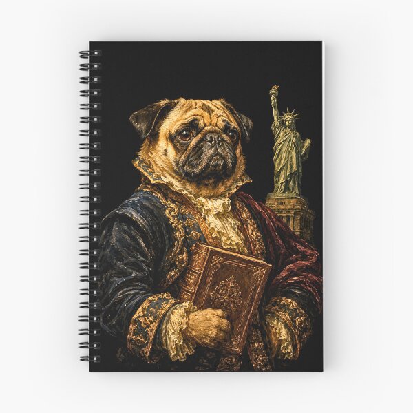 Item preview, Aristocrat Pug Portrait Rembrandt Baroque Style designed and sold by Ada’s Mystic Atelier .