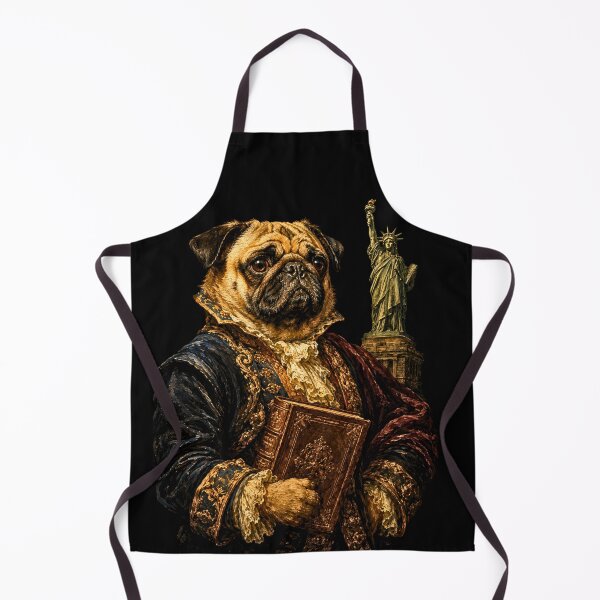 Item preview, Aristocrat Pug Portrait Rembrandt Baroque Style designed and sold by Ada’s Mystic Atelier .