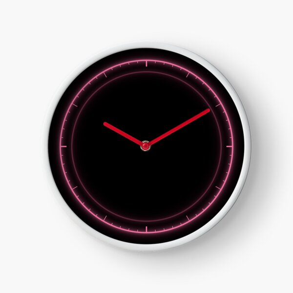 Item preview, Neon Clock — Electric Pink designed and sold by TexSta.