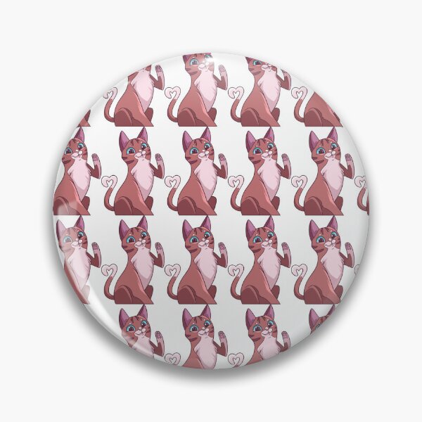 Item preview, Cute Waving Cat Heart Tail Pattern designed and sold by NAMASTHE WORLD.
