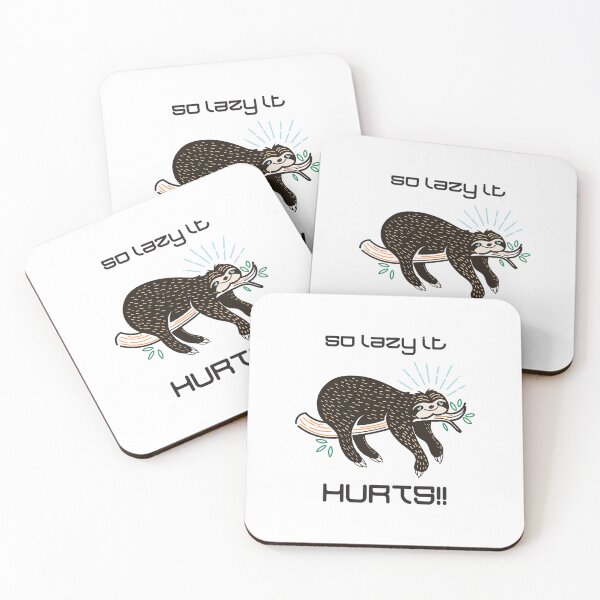 Item preview, So Lazy It Hurts!! (on White) designed and sold by PawsitiveMum3.