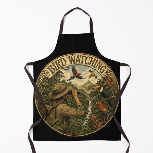 Item preview, Bird Watching Adventure – Vintage Tropical Birdwatcher designed and sold by creativebymateo.