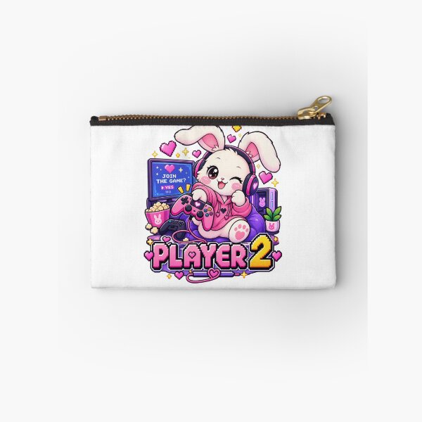 Item preview, Player 2 Bunny – Cute Retro Gaming Rabbit designed and sold by JPCuteDesign.