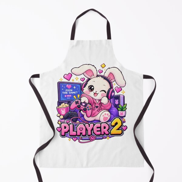 Item preview, Player 2 Bunny – Cute Retro Gaming Rabbit designed and sold by JPCuteDesign.