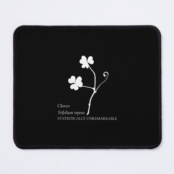 Item preview, Statistically Unremarkable Three Leaf Clover – Original Cyanotype Botanical Art designed and sold by The Snarky Ph.D.: A Study in Botanicals .
