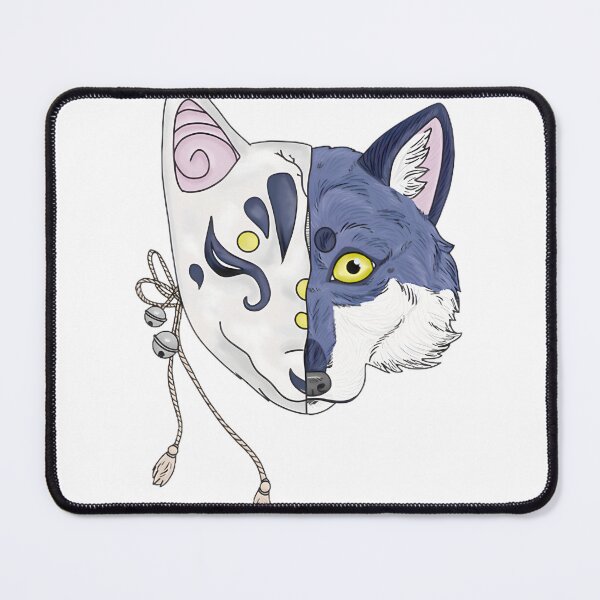 Item preview, Kitsune Masked Fox Japanese Folklore Aesthetic Graphic Design ⭐⭐⭐⭐⭐ designed and sold by Geraldo Gonzalez.