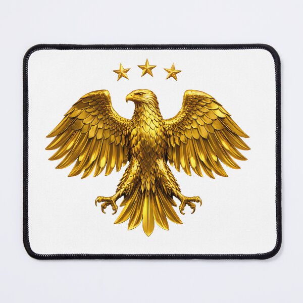 Item preview, Majestic Golden Eagle with Three Stars designed and sold by AmirArtisanVibe.
