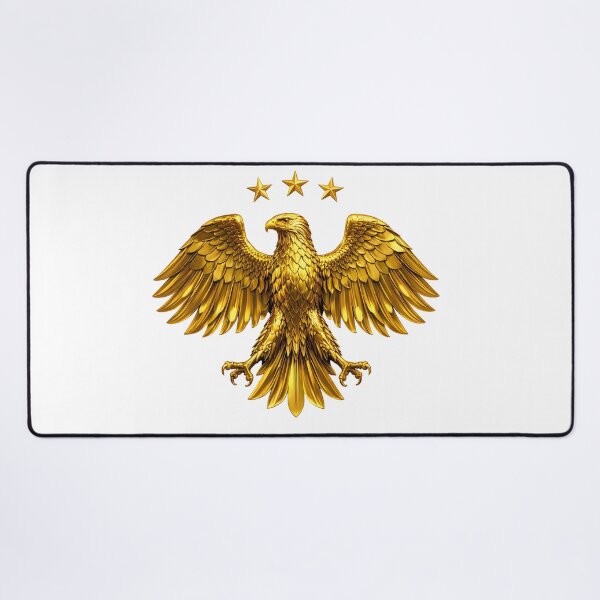 Item preview, Majestic Golden Eagle with Three Stars designed and sold by AmirArtisanVibe.