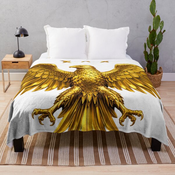 Item preview, Majestic Golden Eagle with Three Stars designed and sold by AmirArtisanVibe.