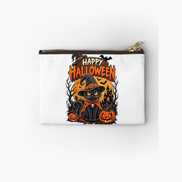 Item preview, Happy Halloween Black Cat Witch designed and sold by afr-saad.