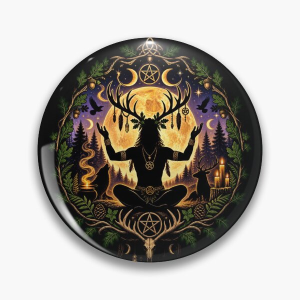 Item preview, Cernunnos Horned God Antlers Spirit of the Wild designed and sold by Witch Joseph.