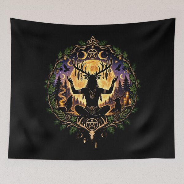 Item preview, Cernunnos Horned God Antlers Spirit of the Wild designed and sold by Witch Joseph.