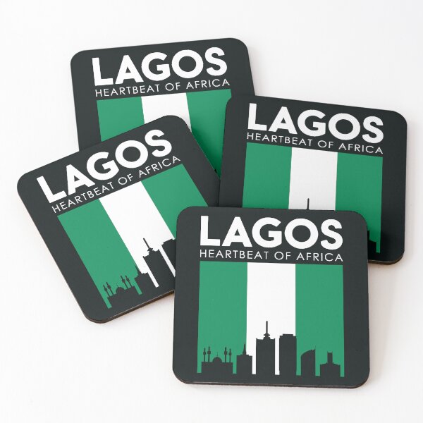 Artikelvorschau, Skyline von Lagos, Nigeria | Herzschlag Afrikas entworfen und verkauft von MammothArt.