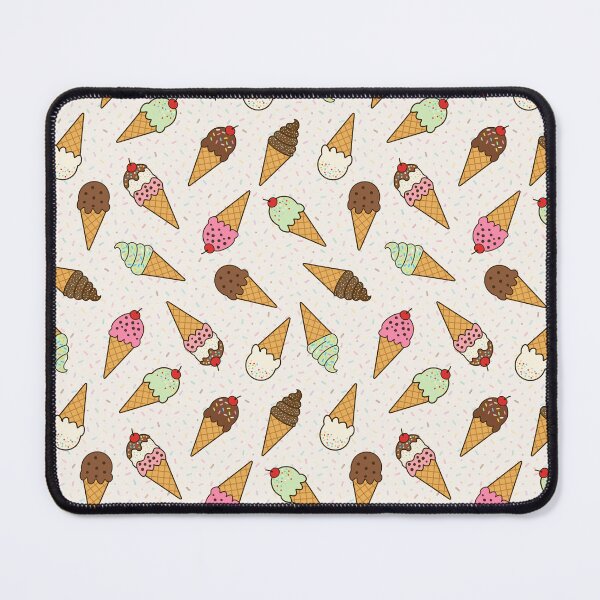 Item preview, Scattered ice cream cones with sprinkles on cream background designed and sold by Chantal creates.