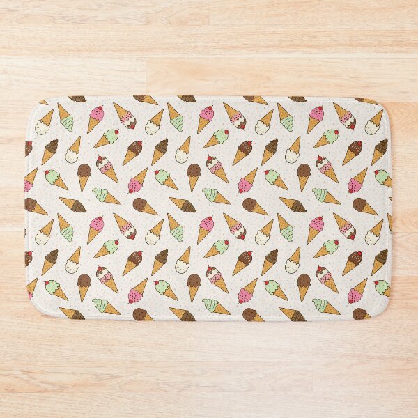 Item preview, Scattered ice cream cones with sprinkles on cream background designed and sold by Chantal creates.