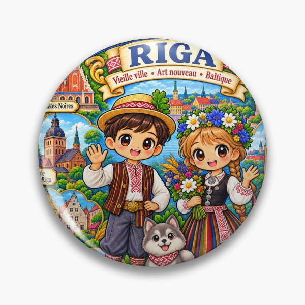 Item preview, Riga, Latvia – Kawaii Trip, Latvian Culture and Flavours of Riga designed and sold by Cifi64.
