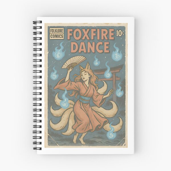 Item preview, Japanese Kitsune Foxfire Dance Art - Mystical Spirit ⭐⭐⭐⭐⭐ designed and sold by Geraldo Gonzalez.