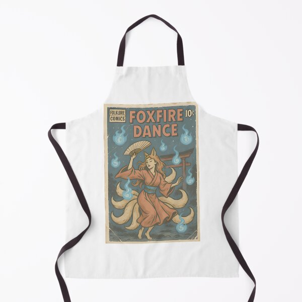Item preview, Japanese Kitsune Foxfire Dance Art - Mystical Spirit ⭐⭐⭐⭐⭐ designed and sold by Geraldo Gonzalez.