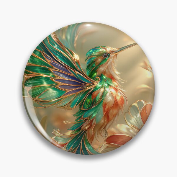 Item preview, Golden Hummingbird Floral Art designed and sold by MargaretWiktor.
